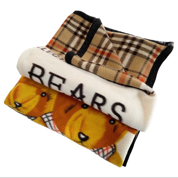VINTAGE - BEARS COLLECTION BLANKET - Picture 1 of 5